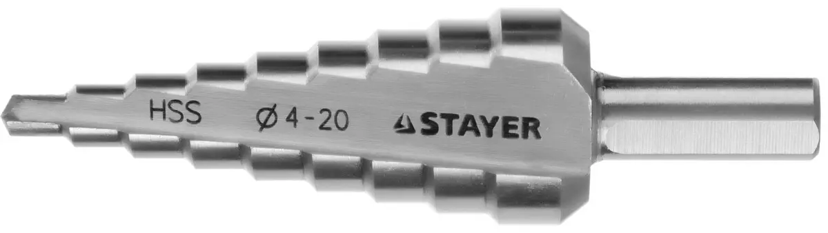 Сверло ступенчатое по металлу Master 4,0-20,0*75 мм STAYER