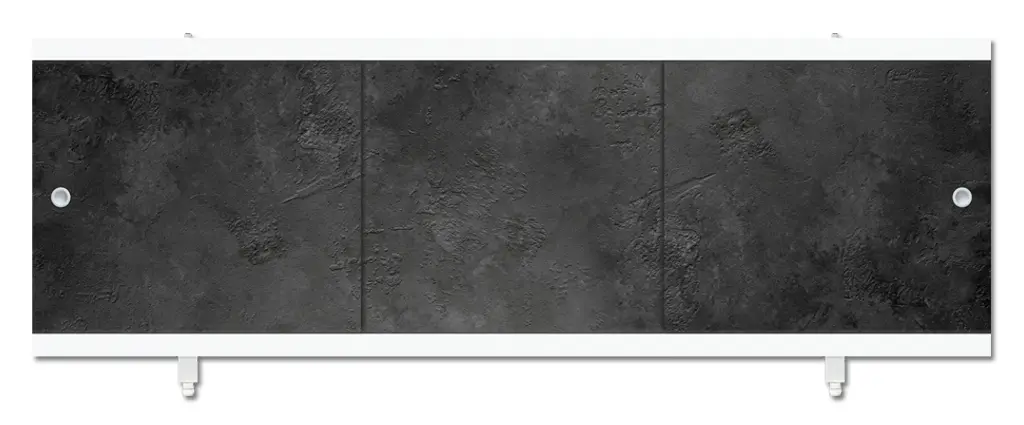 Экран п/в "Монолит-М" 170см камень черный 1680*560*22 МетаКам