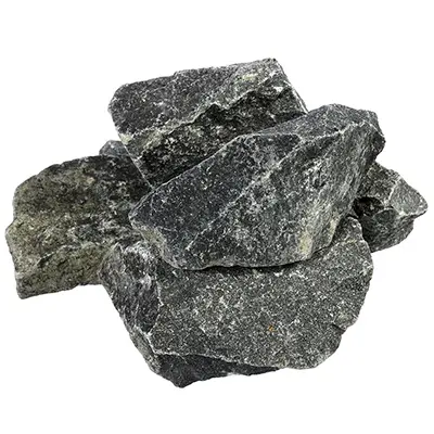 Камень "Габбро-Диабаз", колотый, в коробке 20 кг Банные штучки