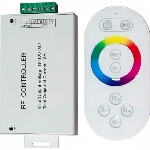 Контроллер с п/у для светодиодной ленты,белый ФЕРОН