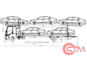 Фото для Автовоз на 5 машин на шасси ISUZU 4х2 двигатель Isuzu 4HK1 - TCG60 205 л.с.