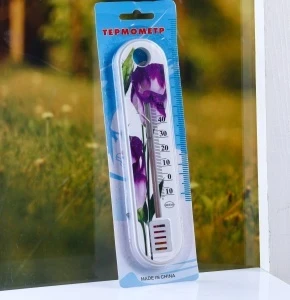 Фото для Термометр комнатный Цветок -10+50°С упаковка блистер,микс 1/50