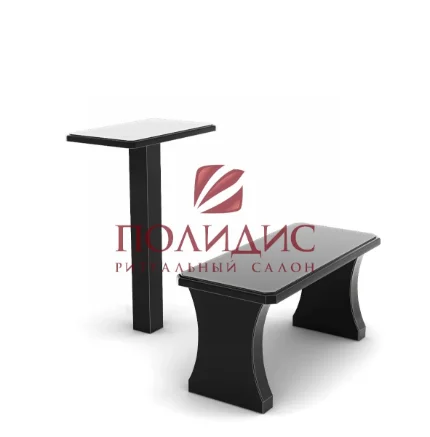 Комплект стола PST-01, чёрный