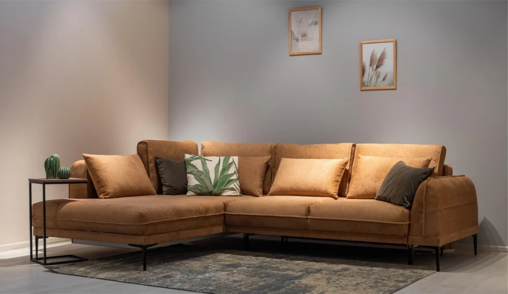 Фото для Угловой диван-кровать Даниэль угол ЛВ (Queen umber)