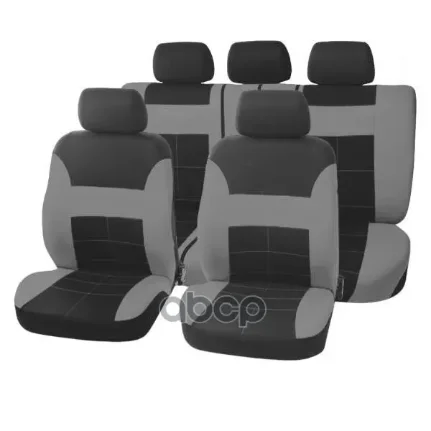 Фото для Чехлы На Сиденья Sk Forsage Полиэстер Черно/Серый S01301134 (9предм) Skyway арт. S01301134