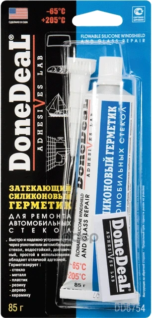 Фото для Герметик Для Ремонта Стекол Затекаюший 85 Гр. Dd6754 DoneDeal арт. DD6754
