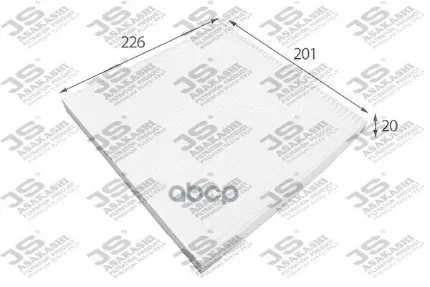 Фото для Фильтр Салона Yuca-211 Js Asakashi Ac14001 JS Asakashi арт. AC14001