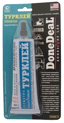 Фото для Клей Герметик Done Deal Турклей Водостойкий От -45 До +105 82гс Dd6873 DoneDeal арт. DD6873