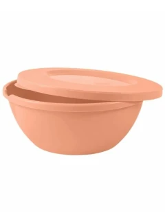 Фото для Миска HELSINKI 5л с крышкой персиковая карамель