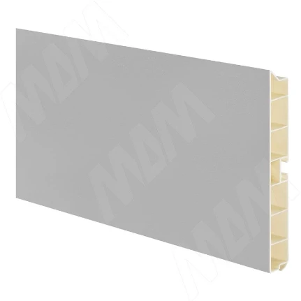 Фото для Цоколь пластиковый 4,0м Гладкий алюминий