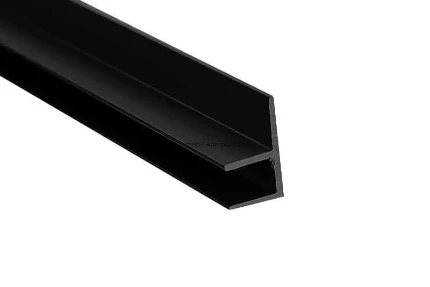 Фото для Планка для фартука угловая Черная F 0,75м