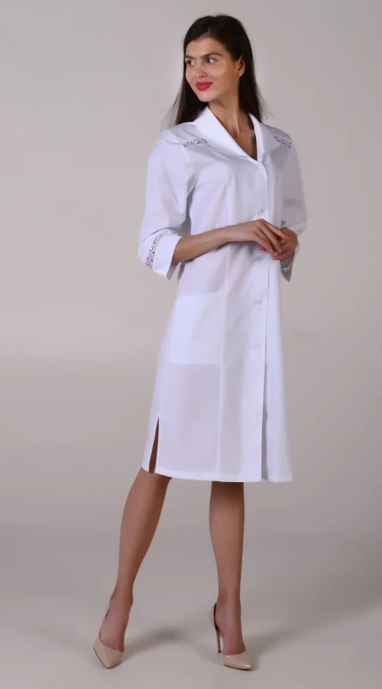 Фото для Халат мед. КРУЖЕВО