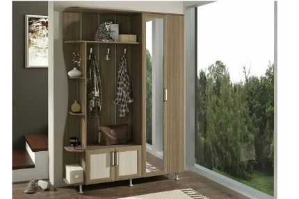 Фото для Прихожая Ксения №1 1.5м (Ясень шимо светлый / Ясень шимо темный) МИФ