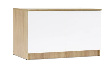 Фото для Челси Антресоль к шкафу 900 (Дуб сонома ,белый глянец холодный) МИФ