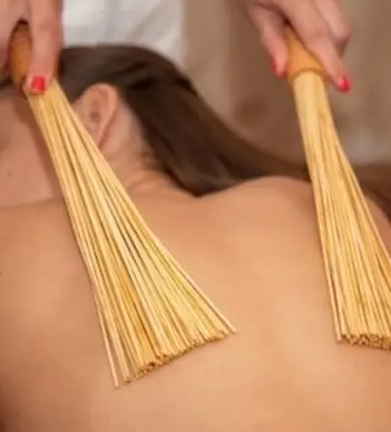 Бразильский массаж бамбуковыми вениками