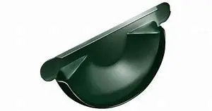 Заглушка желоба универсальная (125мм) RAL6005 зеленый мох