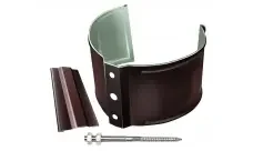 Фото для Кронштейн трубы на кирпич (90мм) Optima RAL8017 шоколад