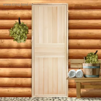 Фото для Дверь для бани "Экстра", вертикаль, 190×80см 2681360