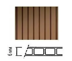 Фото для Сотовый поликарбонат Бронза 6мм SUNNEX (12л) 810гр 2100*12000(+-20)*6мм