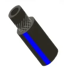 Рукав газовый ВРТ, Ø 6,3 мм, III кл, ЧЕРНЫЙ с синей полосой (50 м)