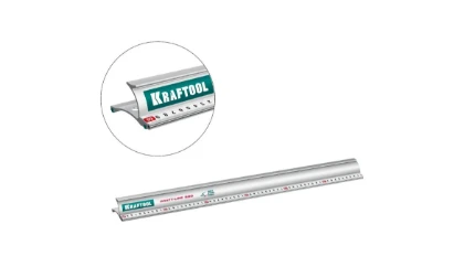Фото для KRAFTOOL KRAFT-LINE, 0.6 м, усиленная алюминиевая линейка со стальной направляющей (34275-60)