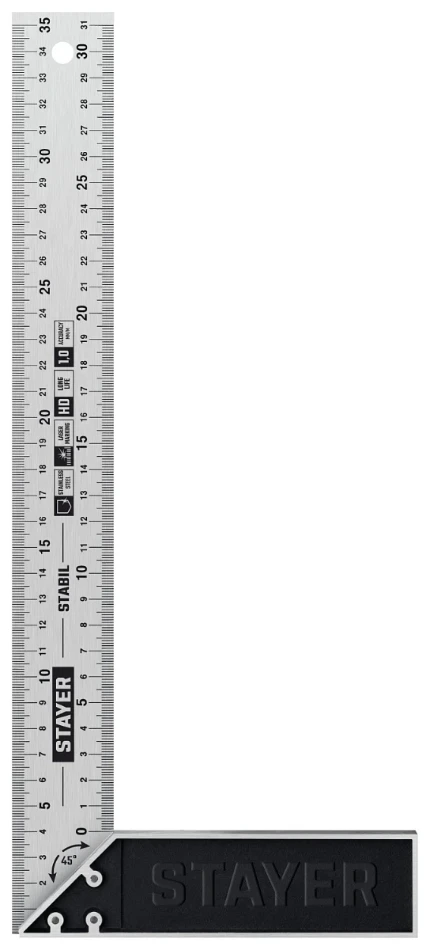 Фото для STAYER 350 мм, столярный угольник, Professional (3431-35)