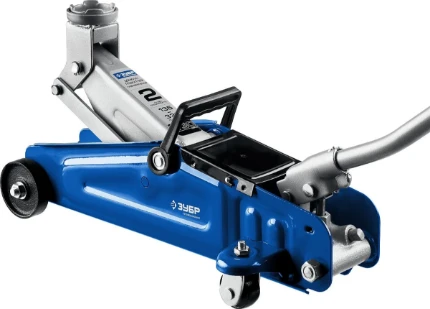 Фото для ЗУБР Т-30, 2 т, 135 - 330 мм, подкатной гидравлический домкрат, Профессионал (43053-2)