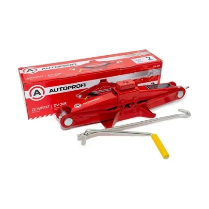 Фото для Домкрат ромбический AUTOPROFI,с резин. опорой механический, винтовой, 2 тонны, 120 - 413 мм