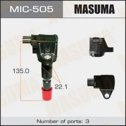 Фото для Катушка зажигания MASUMA MIC505/HCDI1003E L15A, GD3, GD4, GD8, GD9