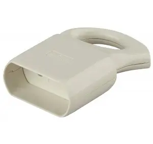 Розетка кабельная ЭРА R1 б/з 6A с кольцом непрямой ввод белая