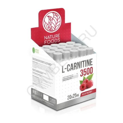 Nature Foods L-Carnitine 3500mg 25 ml amp (Вишня), шт., арт. 2608006