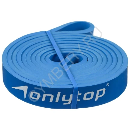 Фото для ONLYTOP Эспандер ленточный, окруж. 208 см, (нагрузка 5-22кг) 5 мм*22 мм, синий, арт. 1865800