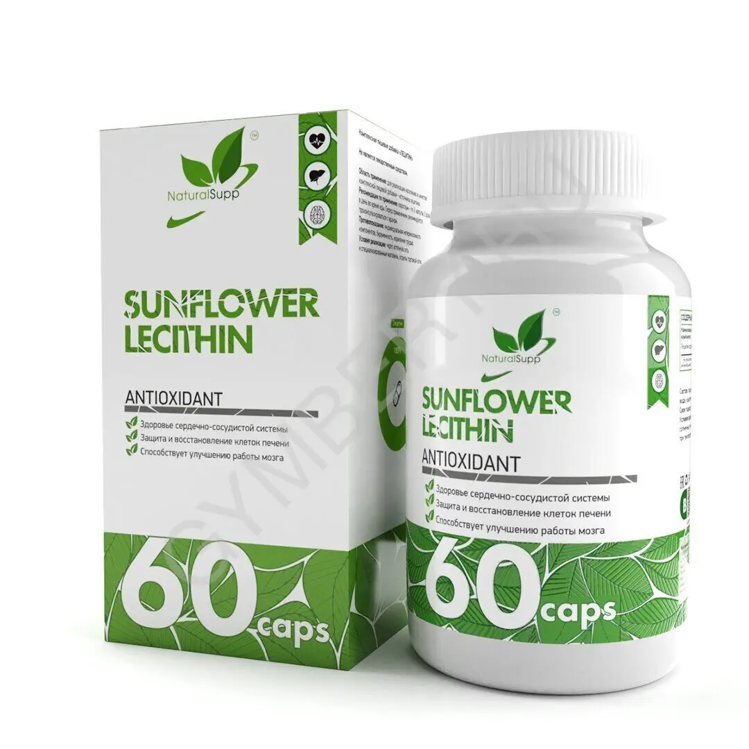 Natural Supp SUNFLOWER LECITHIN 750мг 60 caps, шт., арт. 2607079