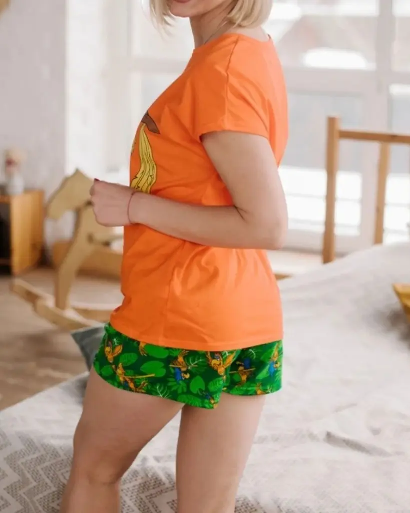 Пижама женская шорты футболка