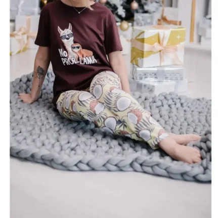Фото для Пижама женская брюки футболка хлопок Кокосы