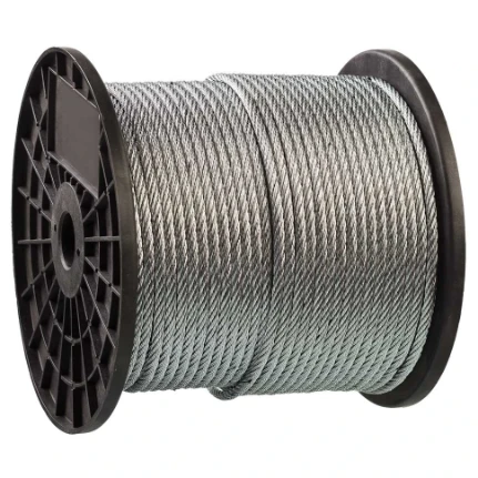 Фото для Трос стальной DIN 3055, цинк синтетич.сердцевина d= 2мм, L=200м - Зубр