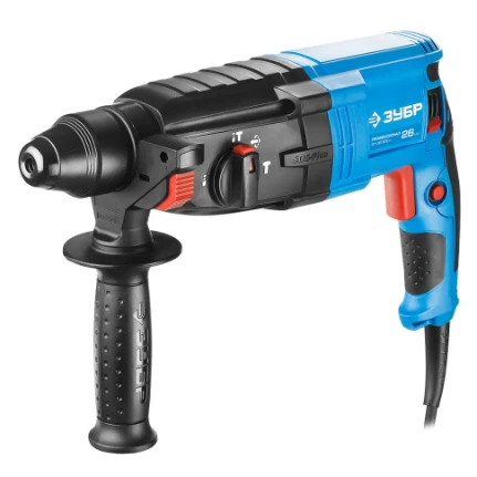 Фото для Перфоратор 800Вт, 3,0Дж, SDS-plus, 0-1200 об/мин, кейс - Зубр Профи