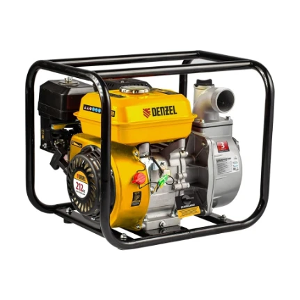 Фото для Мотопомпа бензиновая 600л/мин, d-50мм, max высота 30м, max глубина 8м, бак 3л - Denzel