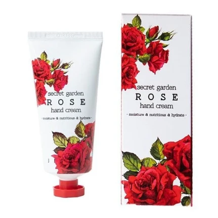 Фото для Jigott Крем для рук с экстрактом розы Secret Garden Rose Hand Cream