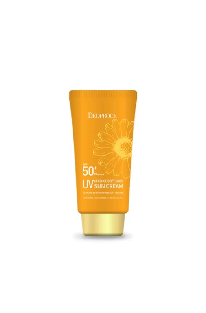 Cолнцезащитный крем для лица и тела SPF50+ PA+++ Deoproce UV Defence Sun Protector, 70гр