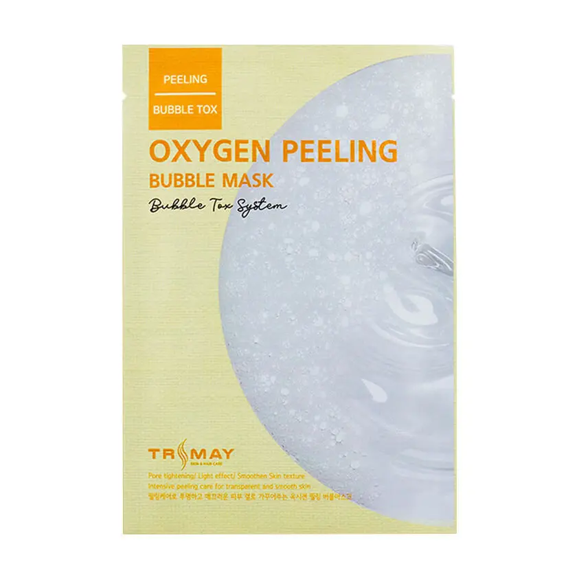 Тканевая кислородная маска для лица TRIMAY Oxygen Peeling Bubble Mask(27 мл)