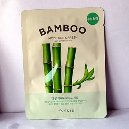 Фото для Тканевая маска It's Skin The Fresh Bamboo Mask Sheet Освежающая тканевая маска для лица с экстрактом бамбука