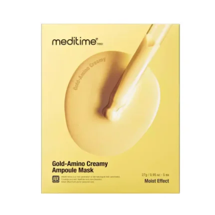 Фото для Питательная маска для лица с аминокислотами Meditime Gold Amino Creamy Ampoule Mask (1шт)