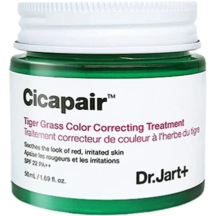 Фото для Dr. Jart+ Cicapair Tiger Grass Color Correcting Treatment 50ml, Доктор Жарт+ Cicapair Крем для коррекции и выравнивания цвета ли