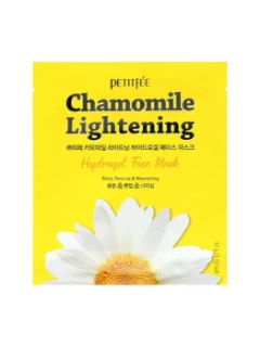 Фото для Успокаивающая гидрогелевая маска с экстрактом ромашки Petitfee Chamomile Lightening Hydrogel Mask