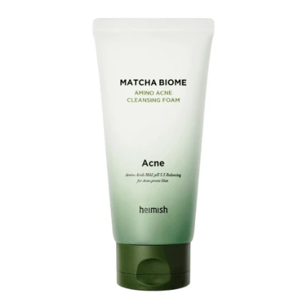 Фото для Противовоспалительная пенка с матчей и пробиотиками Heimish Matcha Biome Amino Acne Cleansing Foam