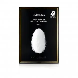 Фото для Маска для упругости кожи с протеинами шелка JMsolution Water Luminous Silky Cocoon Mask Black
