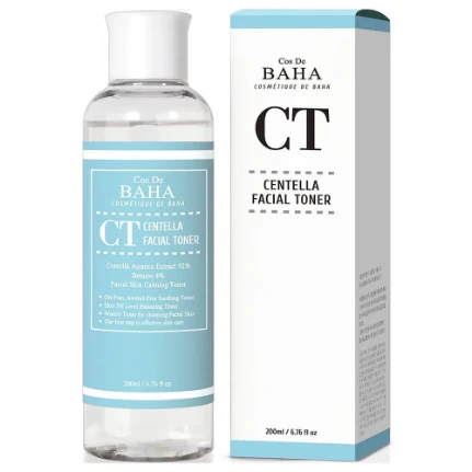 Фото для Восстанавливающий тоник с 92% центеллы Cos De Baha CT Centella Facial Toner 200мл