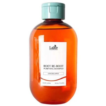 Фото для Шампунь для чувствительной кожи головы Lador Root Re-Boot Purifying Shampoo Ginger & Apple