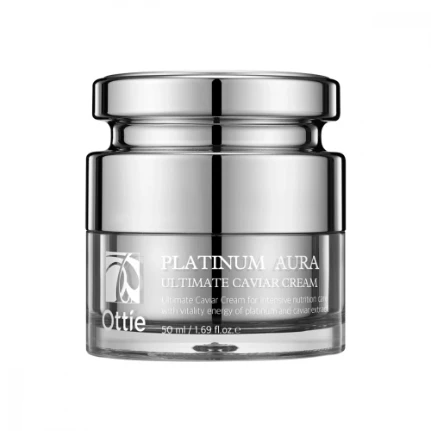 Фото для Капсульный премиум-крем с икрой и платиной Ottie Platinum Aura Ultimate Capsule Cream 50 ml